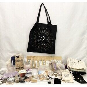 (91) Lot Tamed Wild Pendulum Ankh Herbs Salve Mint Tea Wicca Jewelry MORE